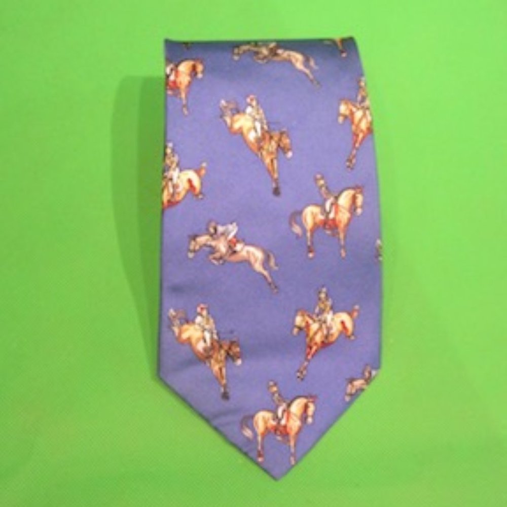 New: English Men's Silk Tie (Riding)